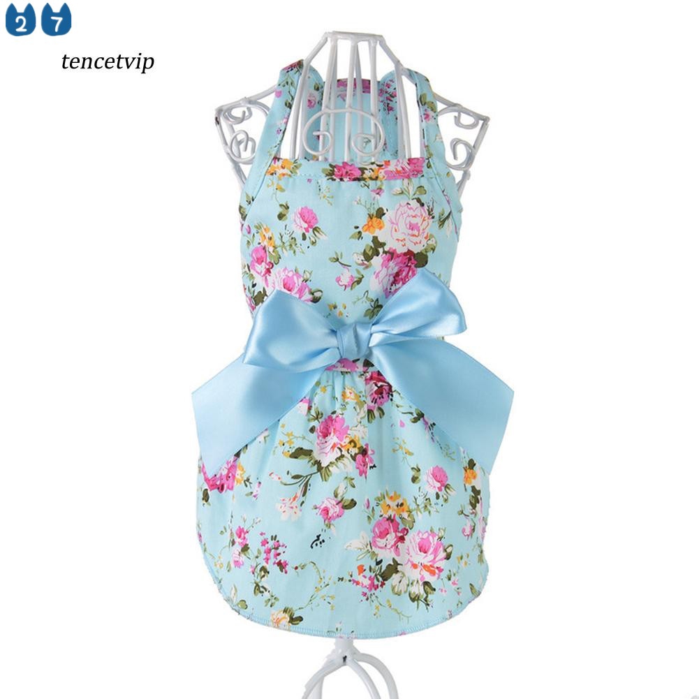 Đầm Cotton In Hoa Dễ Thương 27 Cho Thú Cưng
