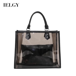 IELGY Túi đeo vai IELGY cỡ lớn in họa tiết chữ thời trang dành cho nữ