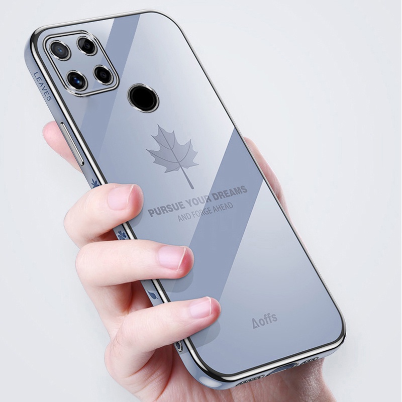 Ốp điện thoại Koosuk silicone mềm mỏng họa tiết lá phong cho POCO C40 C31 C3 Pocophone