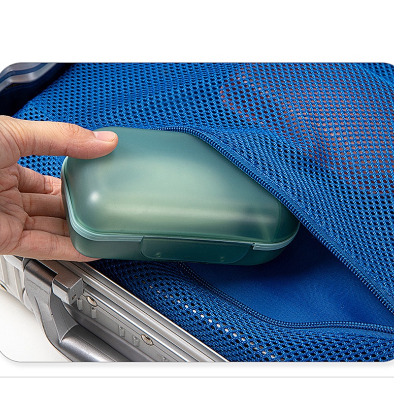 Hộp Đựng Xà Phòng Nhiều Ngăn Kèm Nắp Đậy Sáng Tạo Đa Năng Dùng Trong Phòng Tắm/Ký Túc Xá