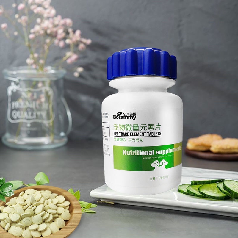 Viên uống Borammy bổ sung Nguyên tố vi lượng, Canxi, Men tiêu hoá, Giải độc cho chó mèo