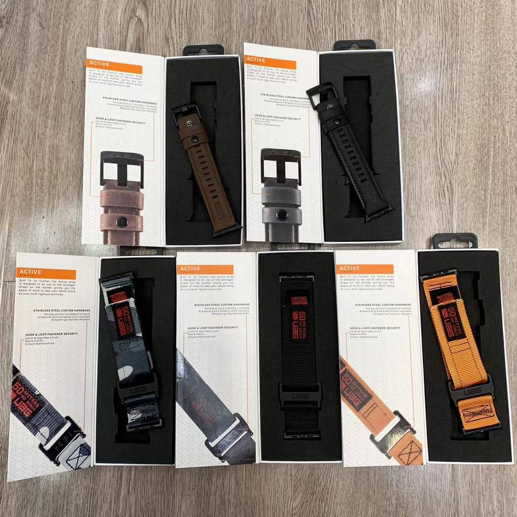 Dây đeo da/nylon/silicon cho Iwatch 1/2/3/4/5/6/7/8 38/40/42/44/41/45mm