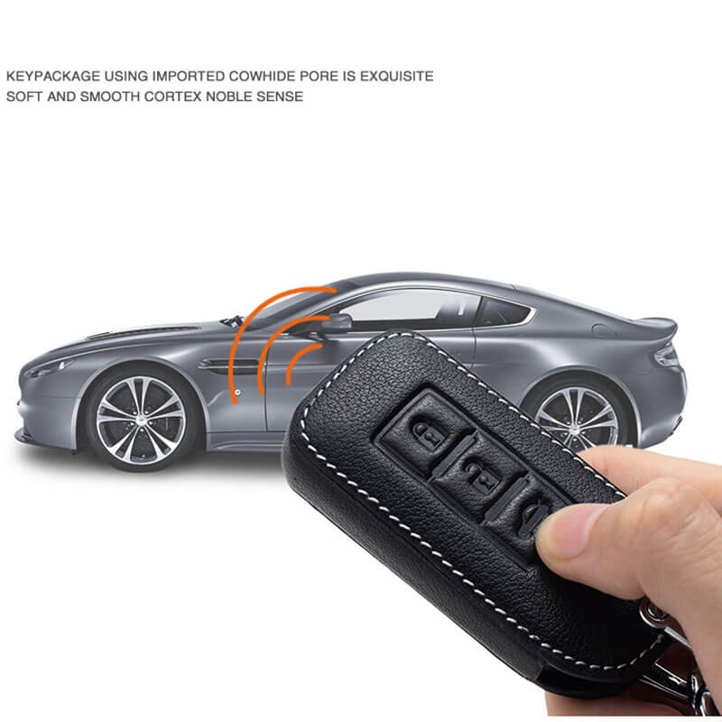 Vỏ da bọc chìa khóa điều khiển từ xa 2 nút thích hợp cho Mitsubishi Asx Xpander Triton Lancer Outlander