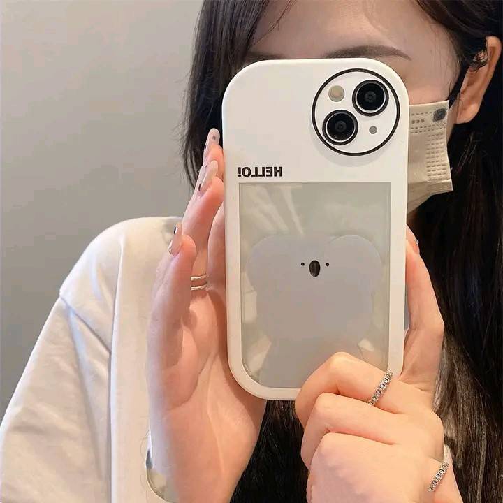 Ốp Điện Thoại Mềm In Hình Gấu Thỏ Dễ Thương Cho iPhone 12 11 X / XR XS MAX 12pro 13