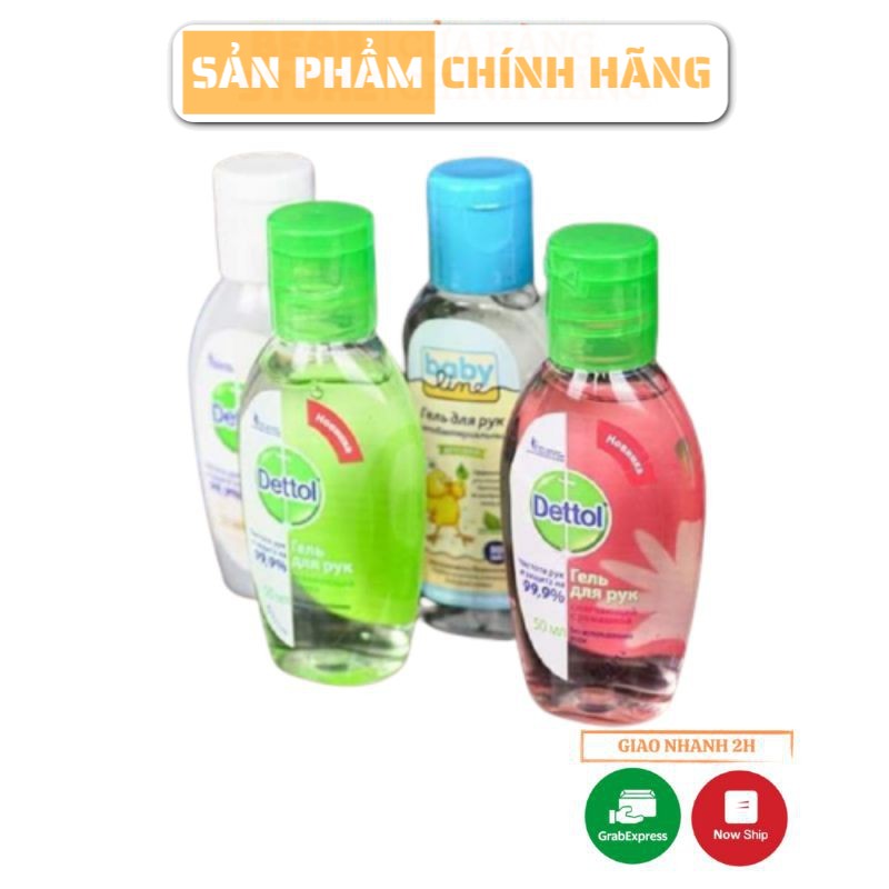 Nước rửa tay khô DETTOL 50ml chính hãng Nga