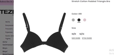 [ Tezenis] áo lót bé gái mới lớn