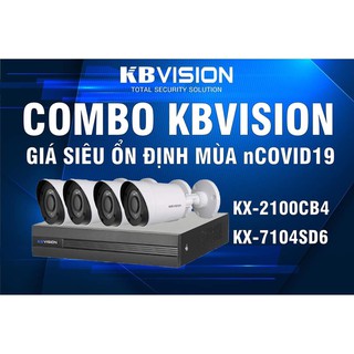 Mua Trọn bộ Camera KBVISION 1 Đầu KX-7104SD6 4 Mắt KX-2100CB4 Hoặc KX- 2112CB4.