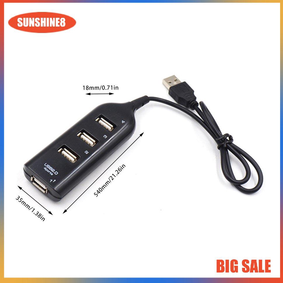 Bộ điều hợp HUB 4 cổng USB tốc độ cao cho máy tính