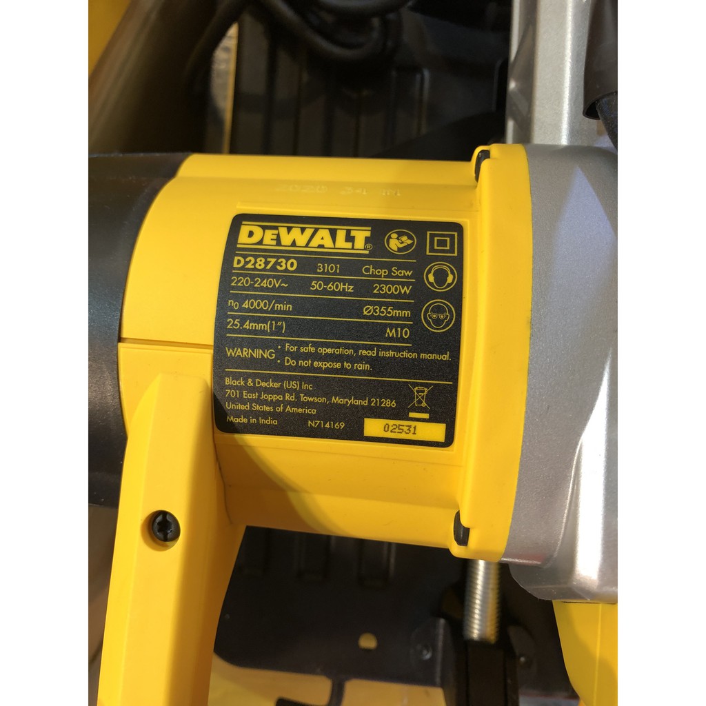 Máy cắt sắt 355mm Dewalt D28730-B1 Made in India - Chính hãng SKU D28730