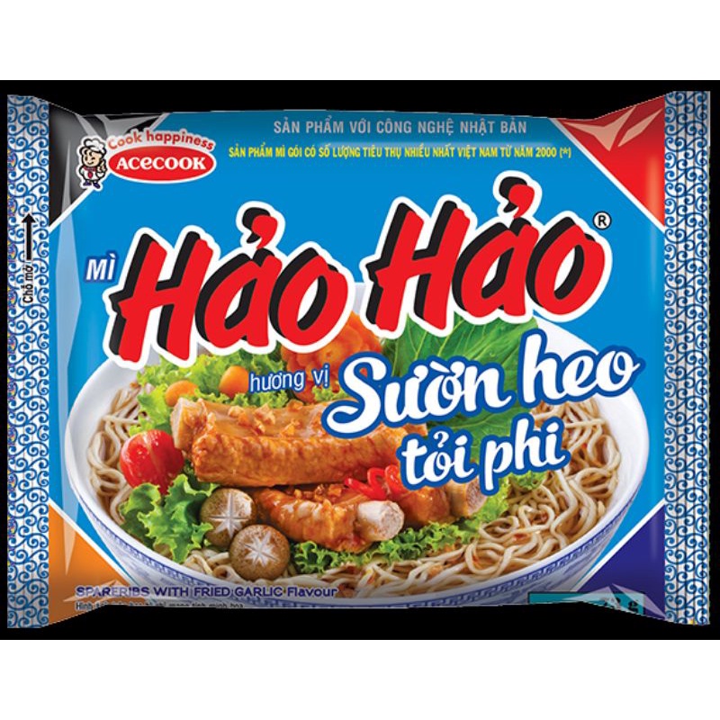 Mì Hảo Hảo Sườn Heo Tỏi Phi Acecook hàng mới về