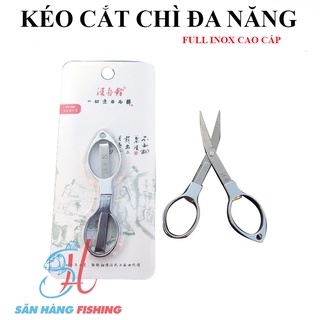 Kéo gấp mini cắt chì lá câu đài-kéo cắt dây câu cá đa năng cao