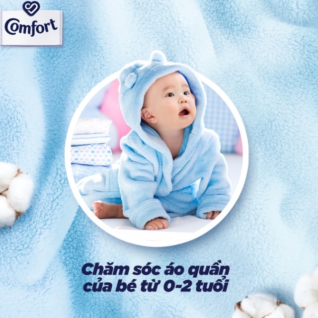 NƯỚC XẢ VẢI COMFORT CHO DA NHẠY CẢM LOẠI TÚI 2,8L - Cửa Hàng Bé Nấm