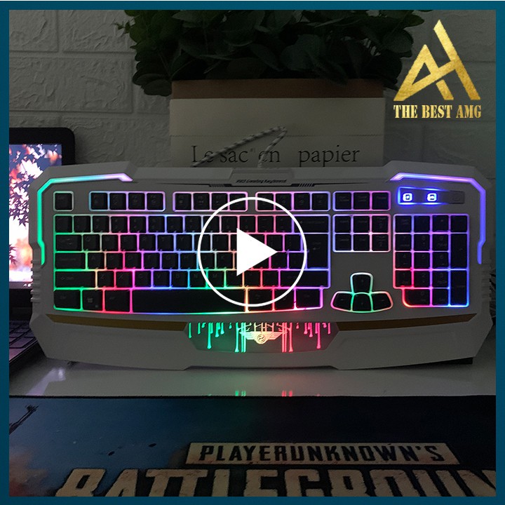 Bàn Phím Máy Vi Tính Laptop Chơi Game NEWMEN KB813 Đèn LED 7 Màu - Bàn phím Giả Cơ Keyboard Gaming Có Dây