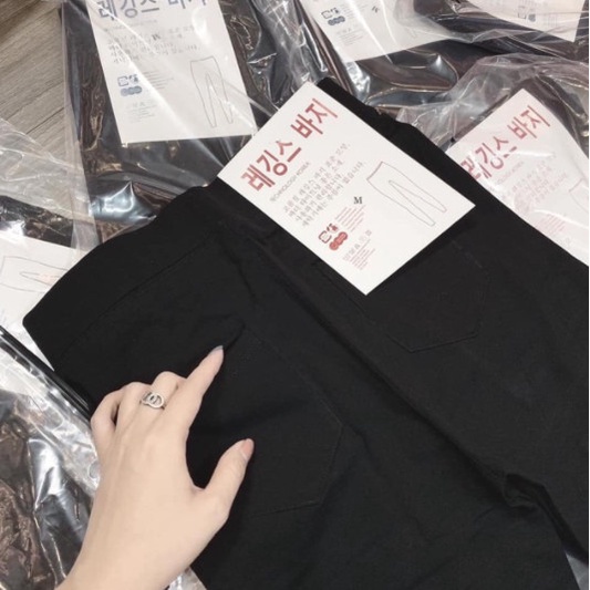 Quần legging nữ cạp cao xuất Hàn siêu co giãn | BigBuy360 - bigbuy360.vn