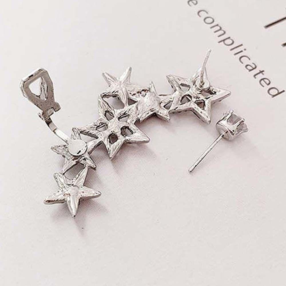 Khuyên Tai Dạng Móc Hình Ngôi Sao Sang Trọng Phong Cách Hàn Quốc|Bông Tai Dạng Móc Thiết Kế Độc Đáo Thời Trang