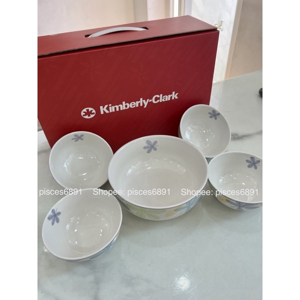Bộ tô chén sứ DONGHWA 5 món - quà Kotex