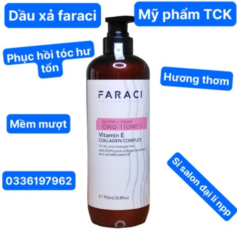 Dầu Xả Faraci Chính hãng 750ml phục hồi tóc siêu mềm mượt