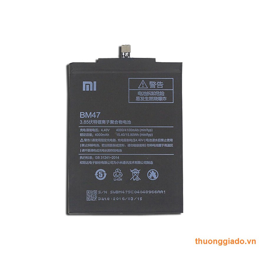 Pin thay thế cho Xiaomi Redmi 3 , Redmi 3pro , 3x , 3S ( BM47 )