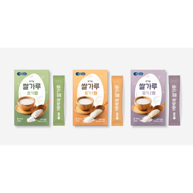 Gạo hạt vỡ ăn dặm hữu cơ Bebecook Hàn Quốc cho bé (3 bước) - BoBa store