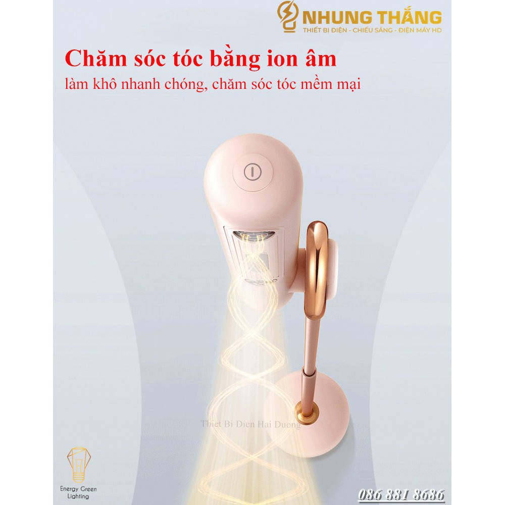 Máy Sấy Tóc Dạng Đứng PINSHILE B1 - Công Suất 1700W - Chăm Sóc Tóc Mềm Mại Bằng ion Âm - Điều Chỉnh Góc 180 độ