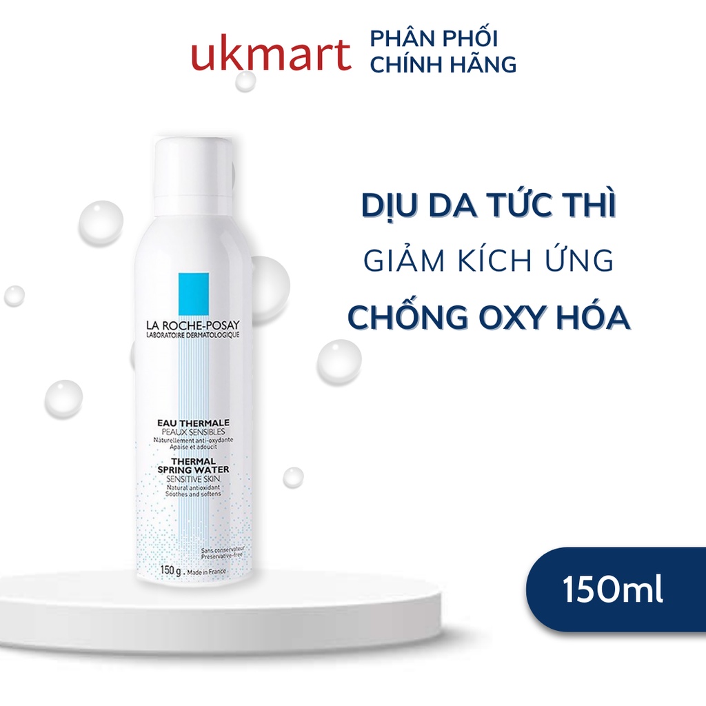 Nước xịt khoáng làm sạch và làm dịu cho da nhạy cảm La Roche-Posay Thermal Spring Water 150ml