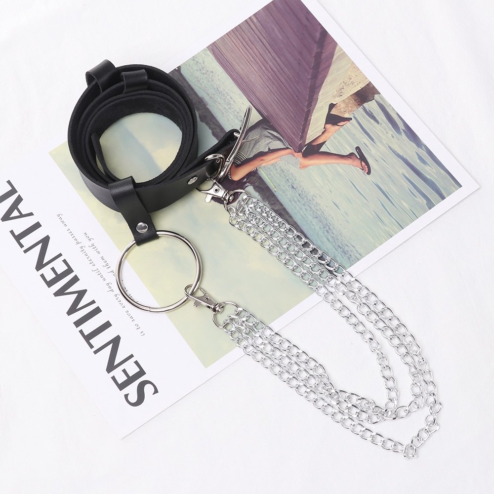 [Mã FAK18 giảm 18K đơn bất kỳ] PU Fashion Hiphop Metal Rock Punk Waist Chain | BigBuy360 - bigbuy360.vn