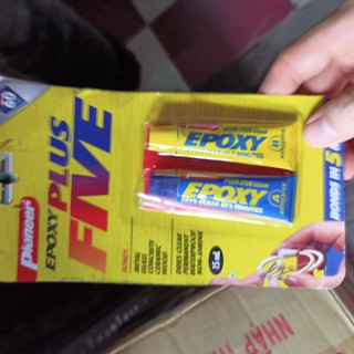 Keo dán A và B trong suốt Epoxy Plus Five (15ml)