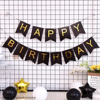 Dây happy birthday ép kim trang trí sinh nhật