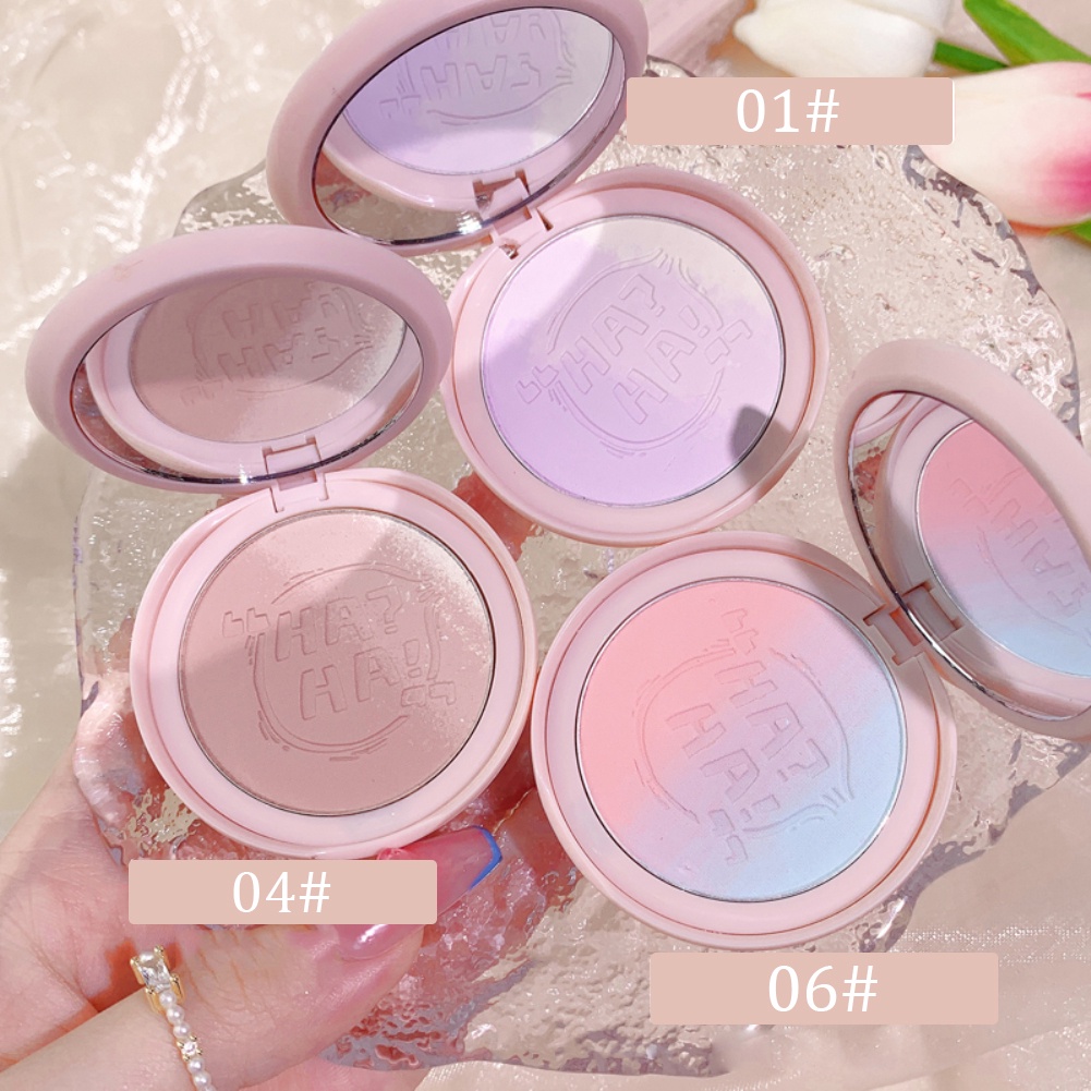 Xixi 3 Màu Gradient Blush Palette Sáng Da Phấn Má Hồng Tím Tự Nhiên Phù Hợp Với Phấn Má Hồng