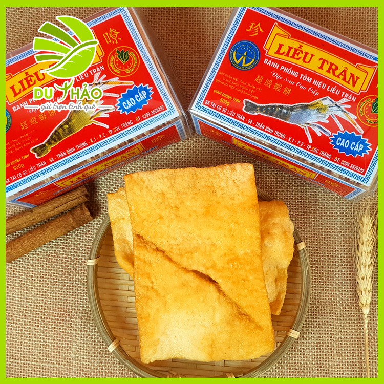 Bánh phồng tôm Liễu Trân cao cấp 500g, đặc sản Sóc Trăng, bánh cúng khai trương của người Hoa