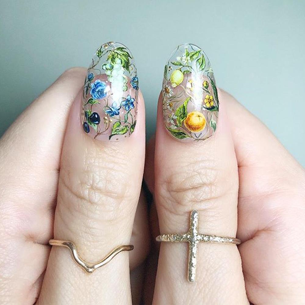 OCEANMAP Hình Dán Trang Trí Móng Tay Hình Bướm Chống Nước