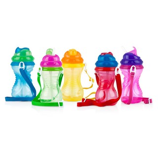 Bình uống nước kèm dây đeo Nuby 420ml