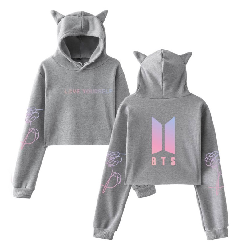 Áo khoác hoodie in họa tiết Album LOVE YOURSELF dành cho fan hâm mộ nhóm nhạc BTS