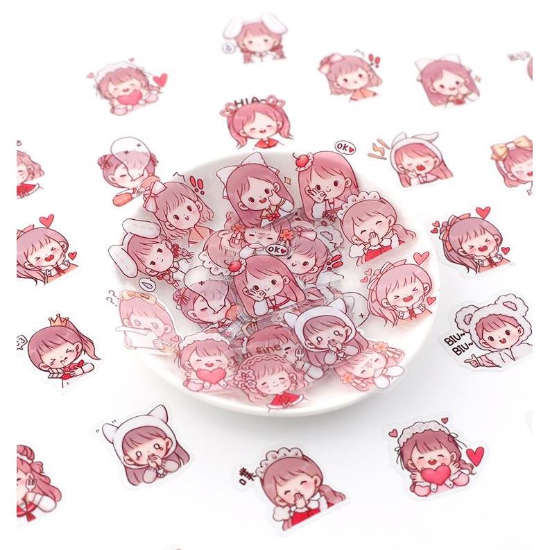 Bộ 40 sticker Telado dễ Thương E101