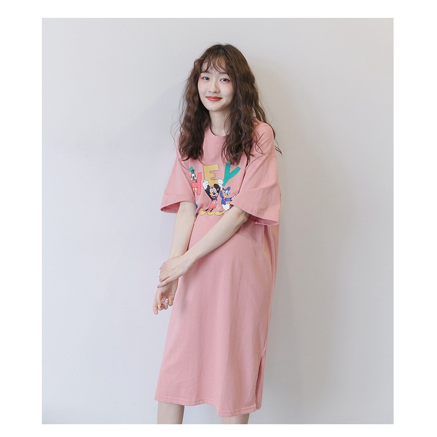 [Linh's Shop] Váy Bầu Đầm Bầu Suông cotton A1790