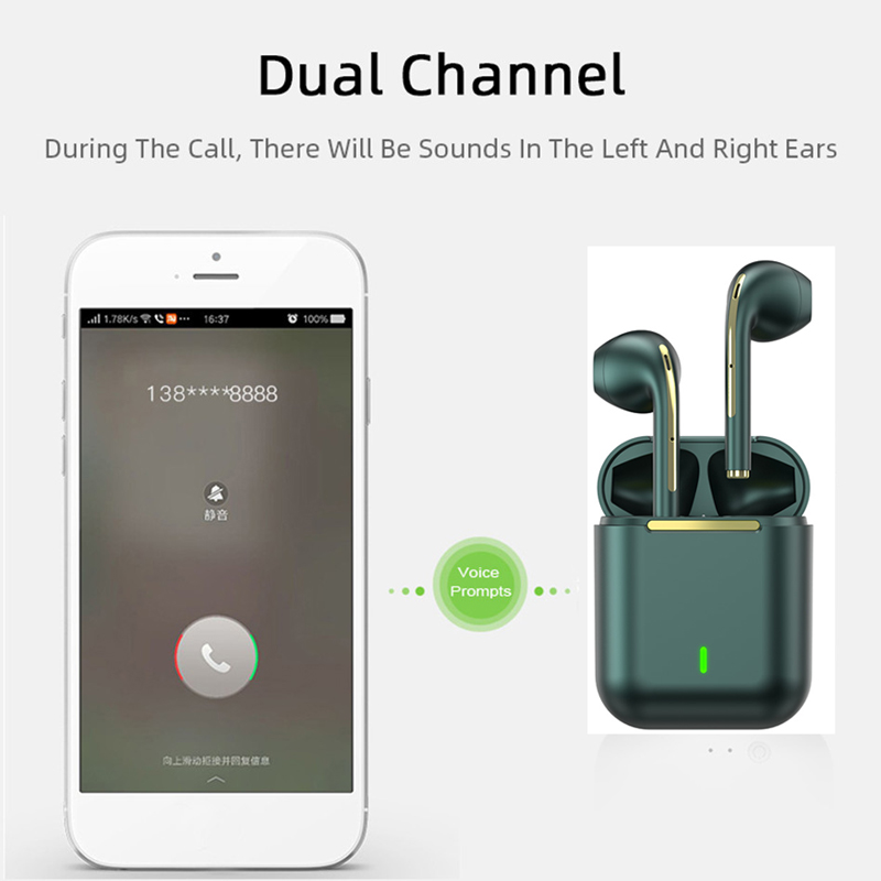 Lykry Wireless Earphones TWS Bluetooth 5.0 Headphone Stereo With Mic For iPhone Xiaomi All Phone