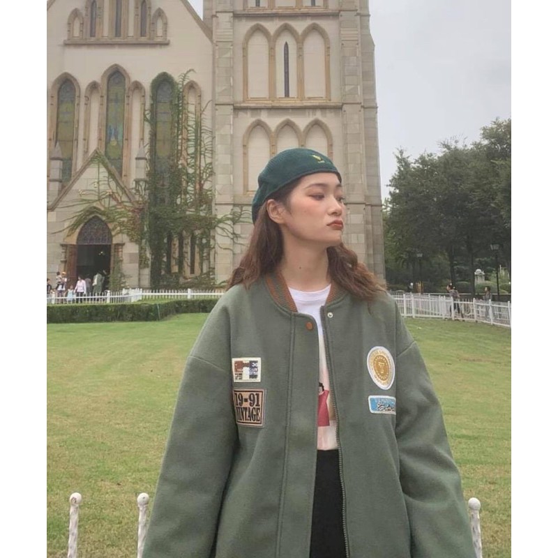 Áo Bomber Nỉ 19-91 Unisex | BigBuy360 - bigbuy360.vn