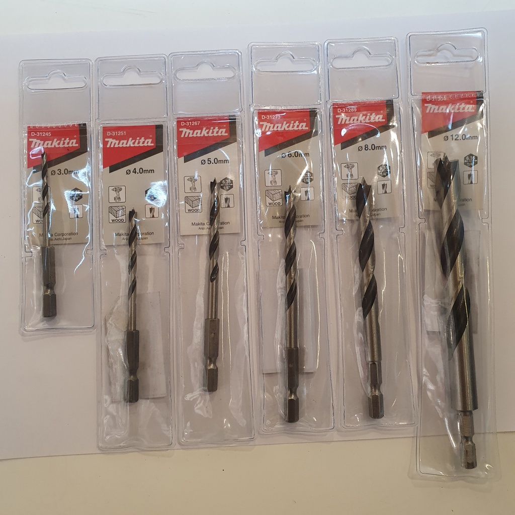 Mũi khoan gỗ chui lục giác Makita 3mm-12mm)