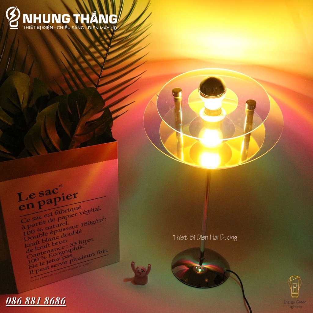 Đèn Bàn Đa Sắc Cầu Vồng Ánh Sáng Siêu Đẹp DB-921,DB-922 - Decor, Sống Ảo Sunset Lamp, Trang Trí Chụp Ảnh