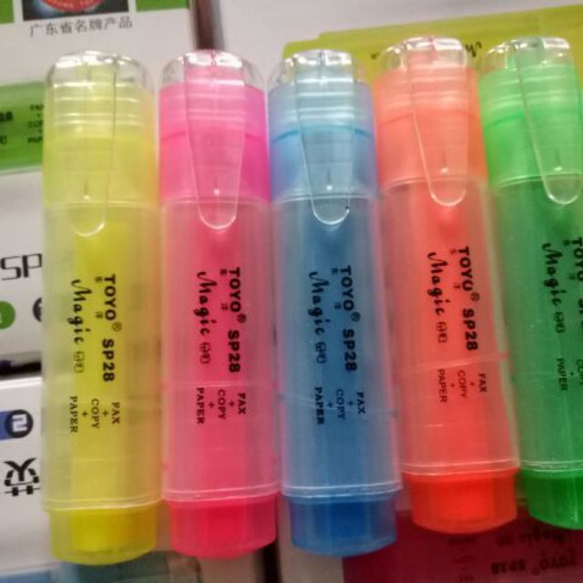 Bút dạ quang đủ màu