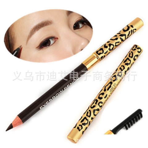 Chì Kẻ Mày Chống Thấm Nước  Mồ Hôi Trang Điểm Tự Nhiên Thiết Kế Vỏ Họa Tiết Da Báo
