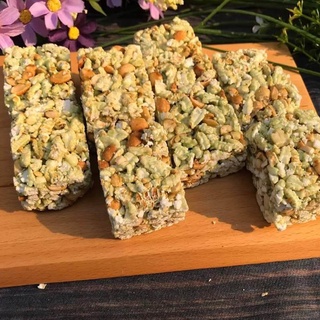 Cốm Nếp Lá Dứa Đậu Phộng - Túi 500gr