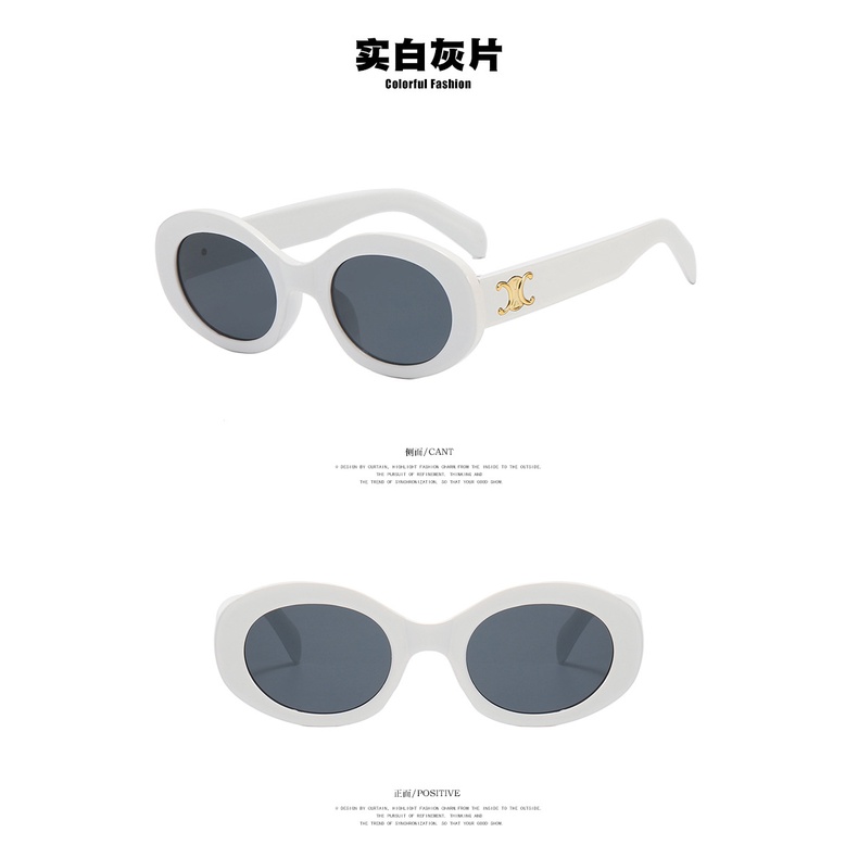 Kính mát gọng bầu dục thời trang retro sành điệu dành cho nam và nữ