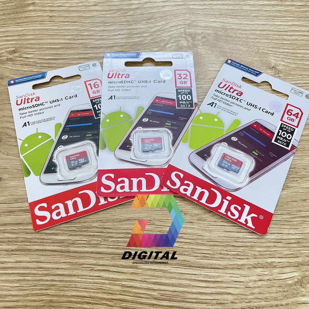 Thẻ Nhớ SanDisk Ultra 100MB/s MicroSDXC UHS-I A1 Chính Hãng