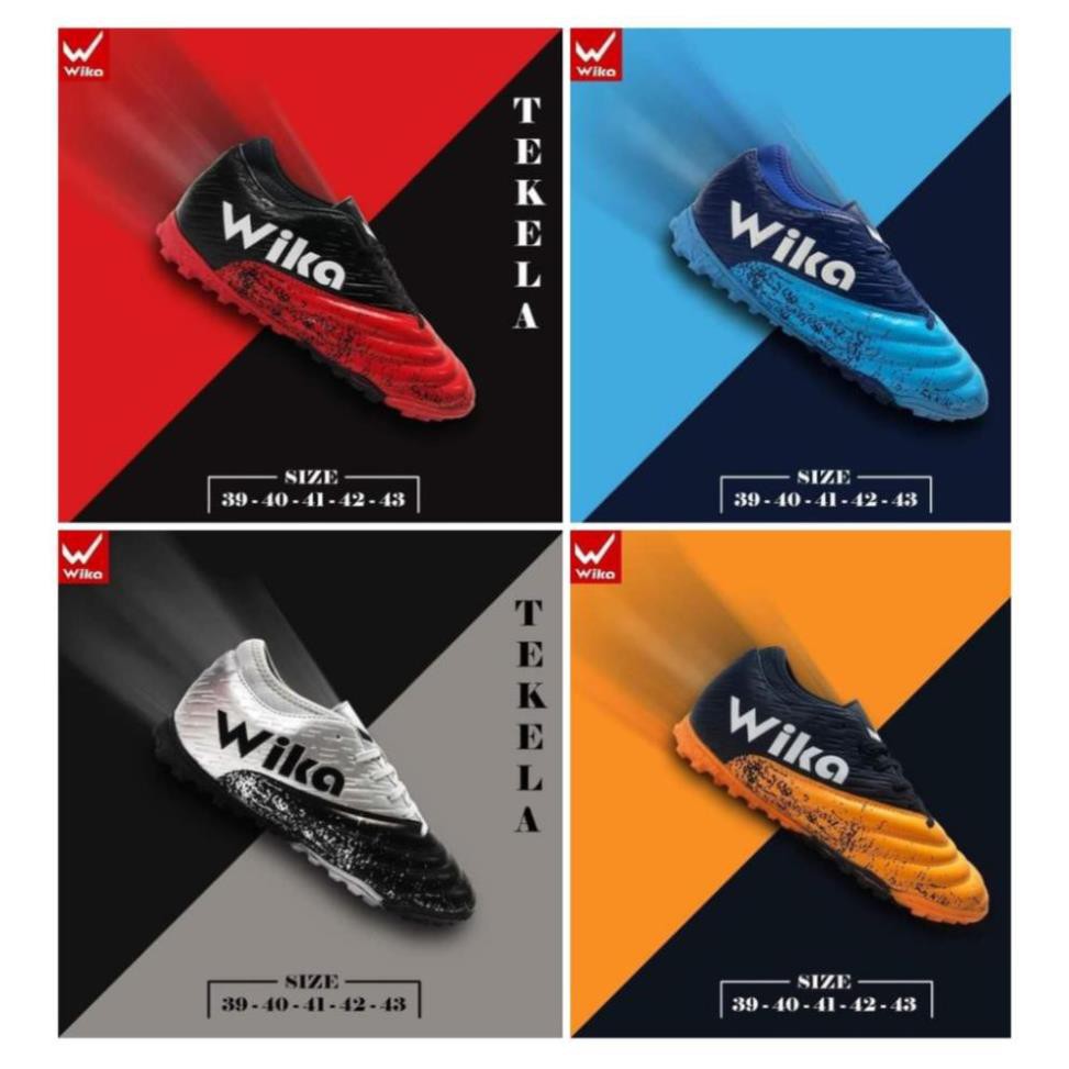 FREESHIP✌Tặng tất 40k✌️ Giầy đá bóng Wika Tekela chính hãng - khâu kín đế 100% - giày đá bóng đế TF - nhiều màu
