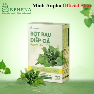 Bột rau diếp cá nguyên chất sấy lạnh behena sấy lạnh đắp mặt hữu cơ uống đẹp da thanh nhiệt Minh Anpha