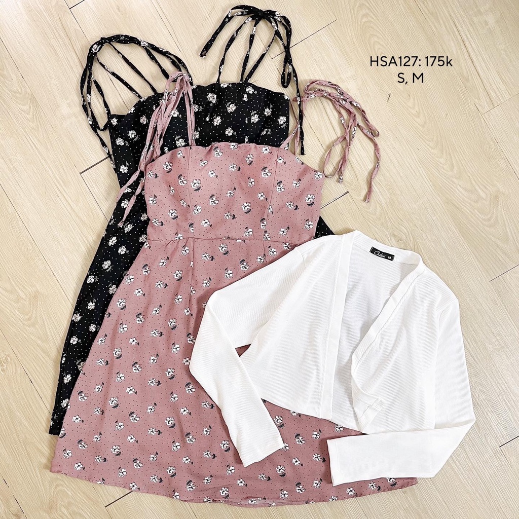 Áo khoác nữ áo croptop thun gân khoác ngoài tay dài đẹp CHIBEST HAA121