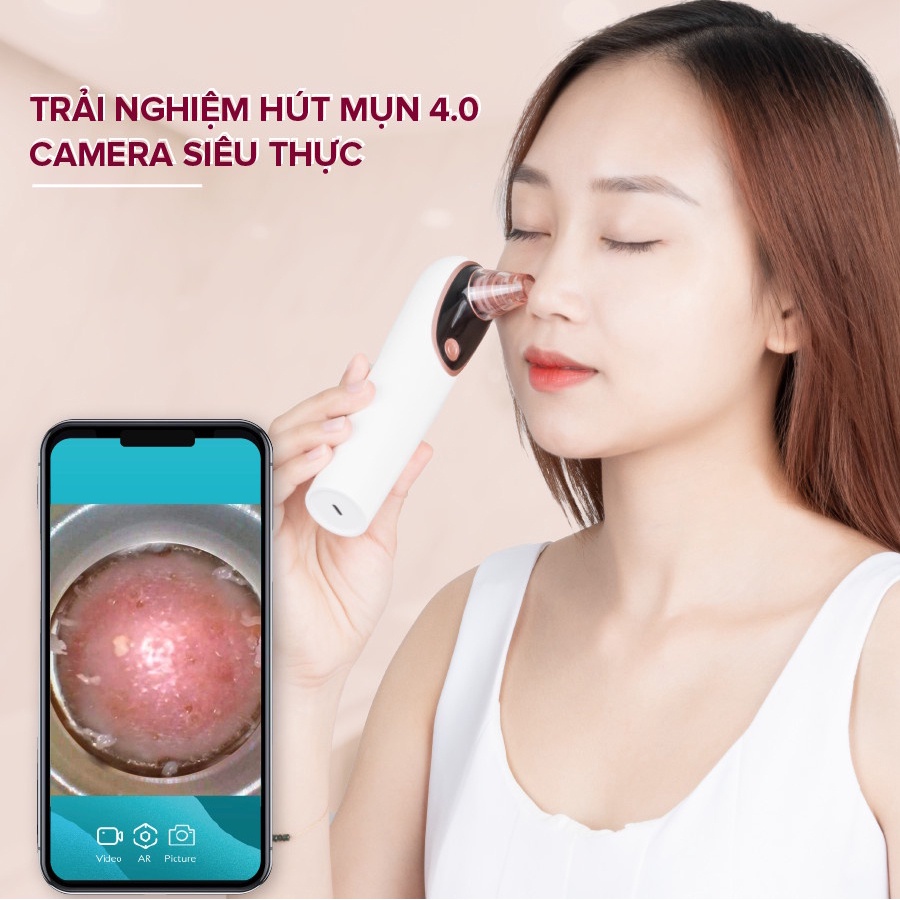 [Tích hợp CAMERA Soi Da] Máy Hút Mụn MAXCARE MAX666PRO | Loại Bỏ 99.5% Mụn Cứng Đầu Như Mụn Đầu Đen, Mụn Cám,...