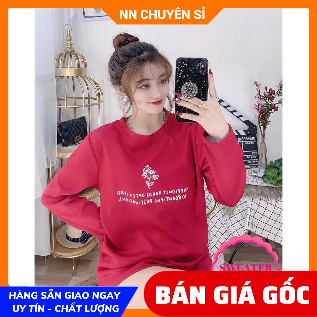 ÁO SWEATER IN HÌNH XINH XẮN - SWEATER QC CHẤT ĐẸP SLE190 ⚡100% ẢNH THẬT⚡