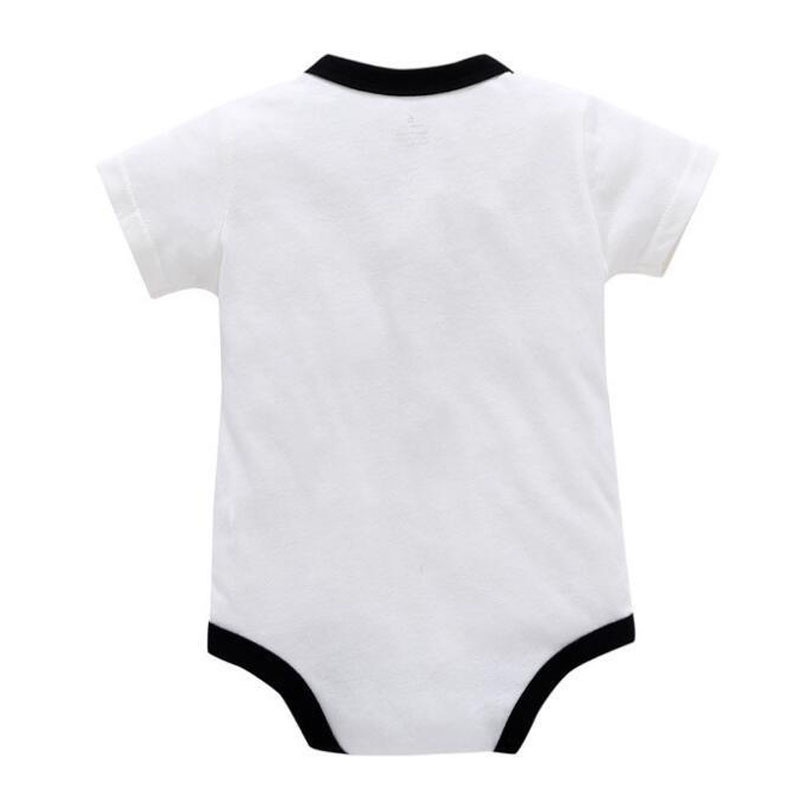 Áo Liền Quần Tam Giác Bằng Cotton Tay Ngắn In Họa Tiết One Piece Thanh Lịch Dành Cho Bé Trai Gái 0-18 Tháng Tuổi